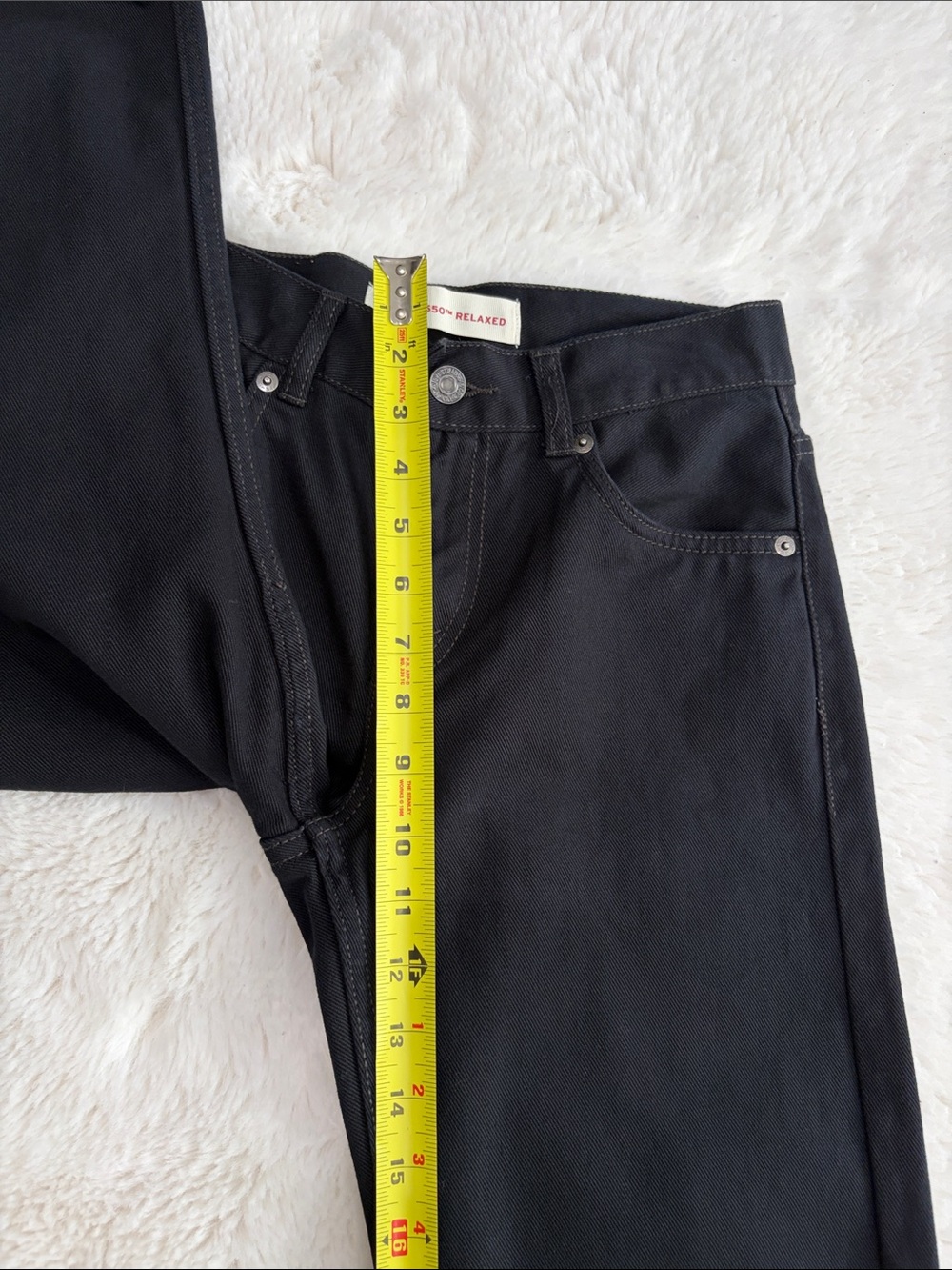 Levi's 550 Relaxed ,Loose through thigh tapered Leg ,Size 14Reg,Jeans in Black - Picture 13 of 17